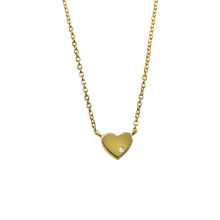 Tiny Love Heart Gold Plated Necklace